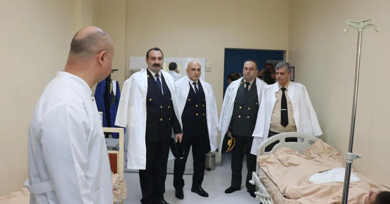Hərbi Prokurorluğun rəhbər şəxsləri hospitalları ziyarət etdi Foto