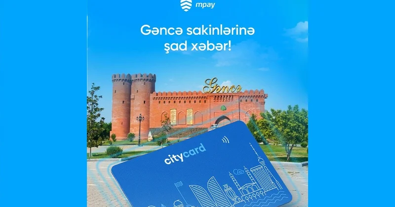 Citycard istifadəyə verilir: Gəncə sakinləri ictimai nəqliyyatdan bu kart vasitəsilə yararlana biləcəklər