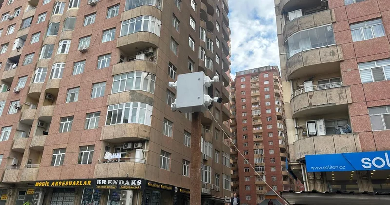 В Баку у жилых домов появились камеры эти лица будут оштрафованы ФОТО