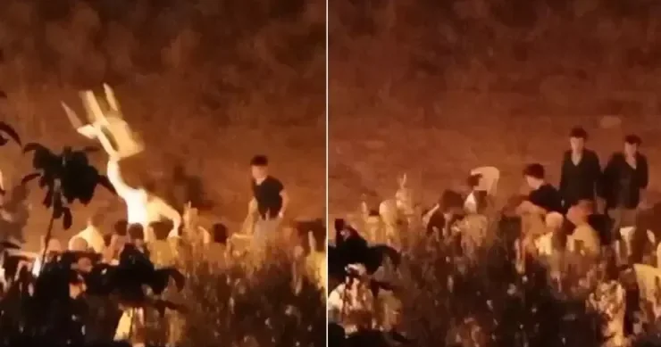 Toyda dava düşdü: Gəlinlə bəyi SÜRÜDÜLƏR VİDEO