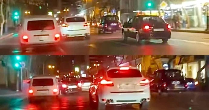 Şəhərin mərkəzində “Niva” və “Lada” sürücüləri yolboyu təhlükəli yarışa çıxdı VİDEO