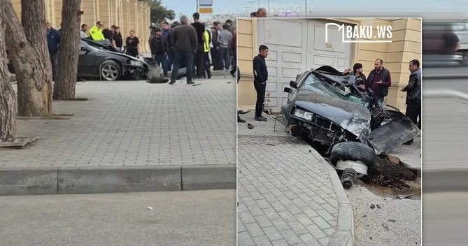 Buzovnada ağır QƏZA BMW sürücüsü ÖLDÜ