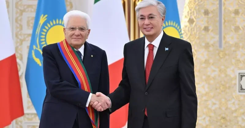 Tokayev italiyalı həmkarını ən yüksək ordenlə təltif etdi