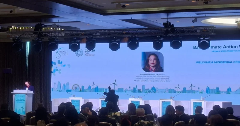 Ekvadorun xarici işlər naziri : COP29 da gördüyümüz liderlik bu gün COP30 hazırlıqlarında görünür