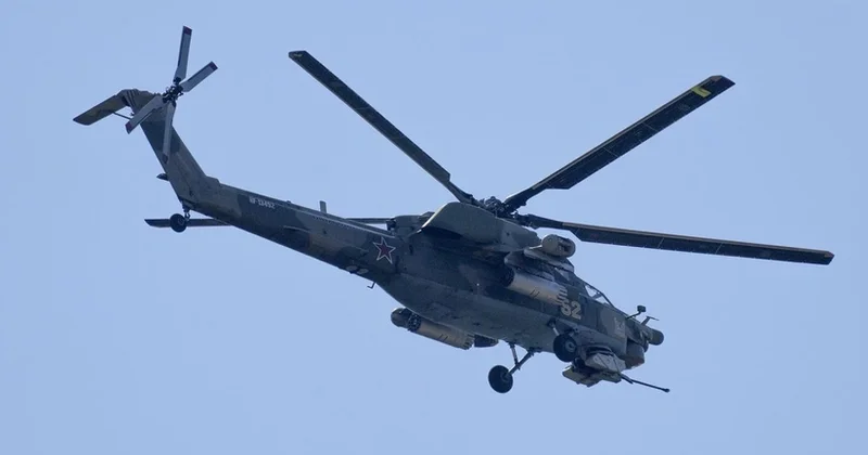 Ukrayna Ordusu Rusiyaya məxsus helikopteri vurub