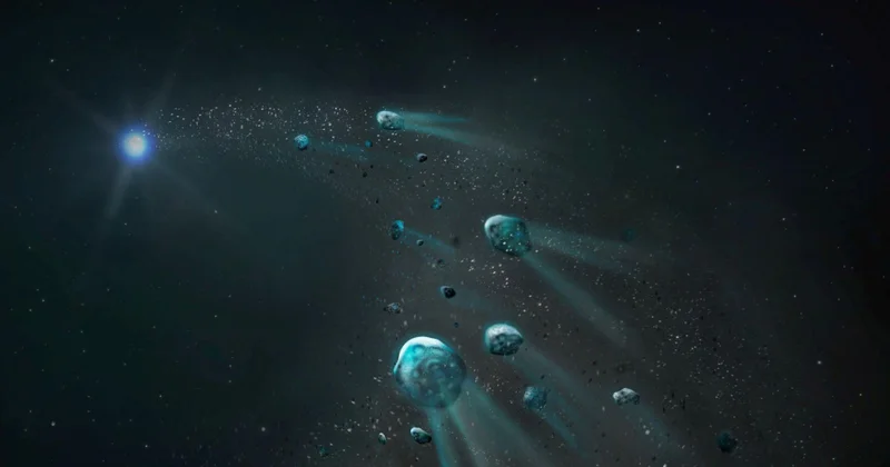Astronomlar buzlu kütləni udan “ağ cırtdan” kosmik obyektini müşahidə ediblər