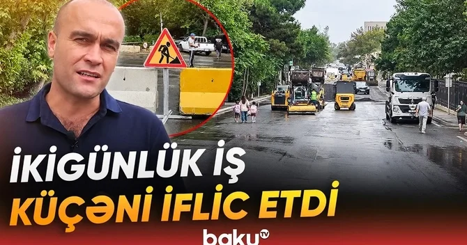 Bakıda yol təmiri sürücüləri çətin vəziyyətə saldı: Niyə yayda yox, indi?