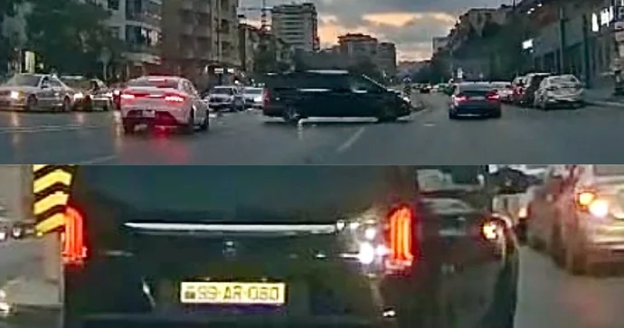 Qaydalardan bixəbər sürücü yolda “hoqqa” verdi 99 AR 080 VİDEO