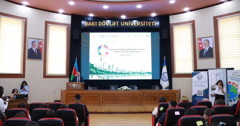 Dayanıqlı inkişaf və gələcəyin yaşıl şəhərləri: BDU da gənclərin forumu