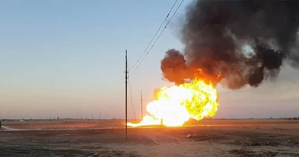 На востоке Сирии произошло масштабное возгорание на участке газопровода