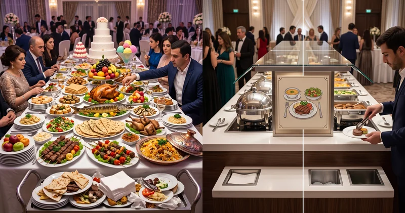 Toylarda menyu dəyişir: Qutab, kabab, plov, ləvəngi, balıq, tort...