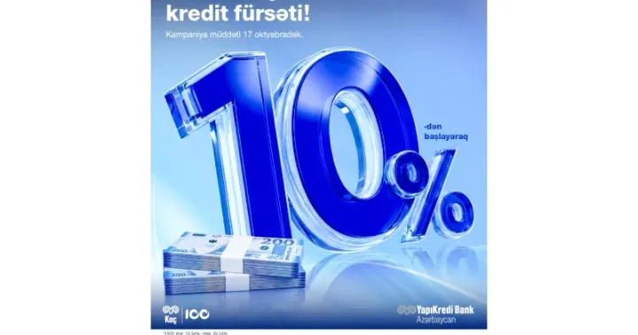 Yapı Kredi Bank Azərbaycan sərfəli payız kredit kampaniyasını təqdim edir! ®
