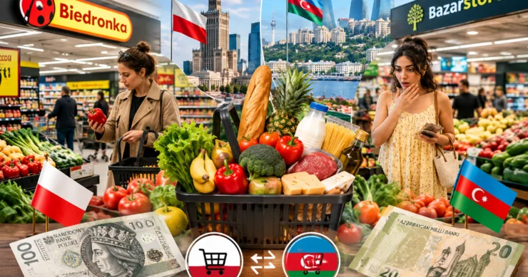 EYNİ MƏHSULLAR, İKİ ÖLKƏ, FƏRQLİ QİYMƏTLƏR... Polşada, yoxsa Azərbaycanda yaşamaq daha bahadır? + FOTOLAR