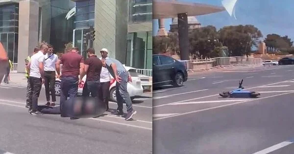 Naxçıvanda skuterlə motosiklet toqquşdu: yaralılar var