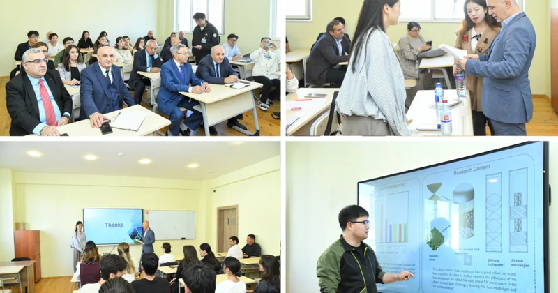 Çinli doktorantlar BMU da keçirilən seminarda tədqiqatlarını təqdim ediblər