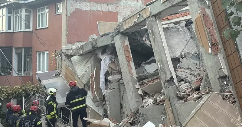 Türkiyədə daha bir bina çökdü 7 nəfər uçqunda qaldı FOTO