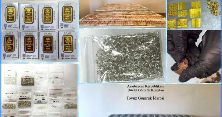 Более 1 200 карат драгоценных камней пытались ввезти в Азербайджан незаконно