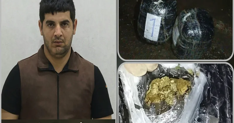 Astarada narkokuryerdən 8 kiloqram marixuana aşkarlanıb