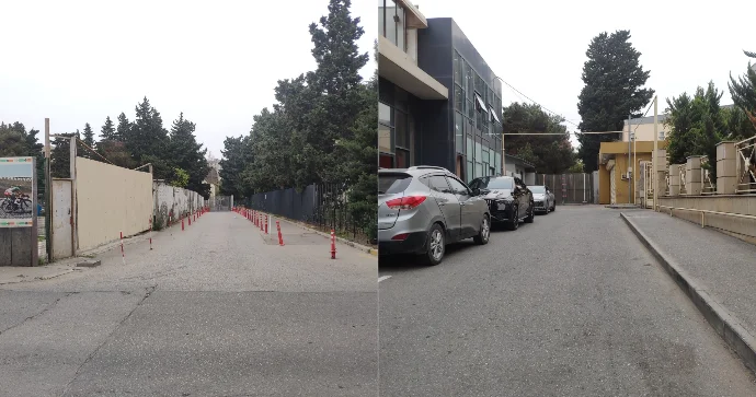 “Gənclik”dəki bu yol bağlanıb; maşınlara giriş qadağan edilib FOTO