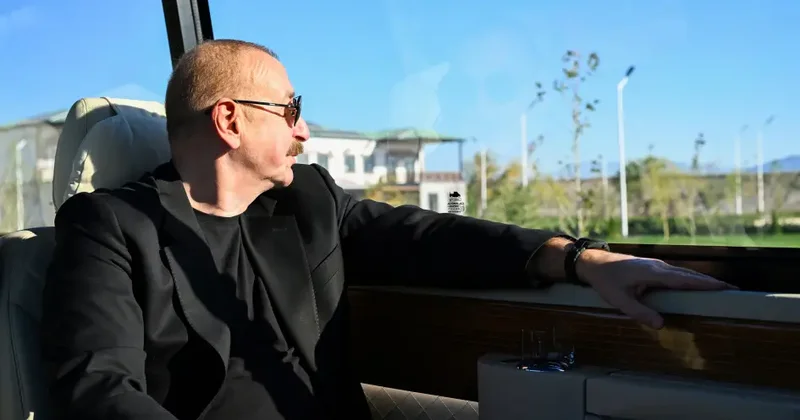 Prezident Zəngilanın Ağalı kəndində FOTOLAR