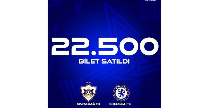 Большой интерес к игре "Карабах" "Челси" продано свыше 22 тыс. билетов