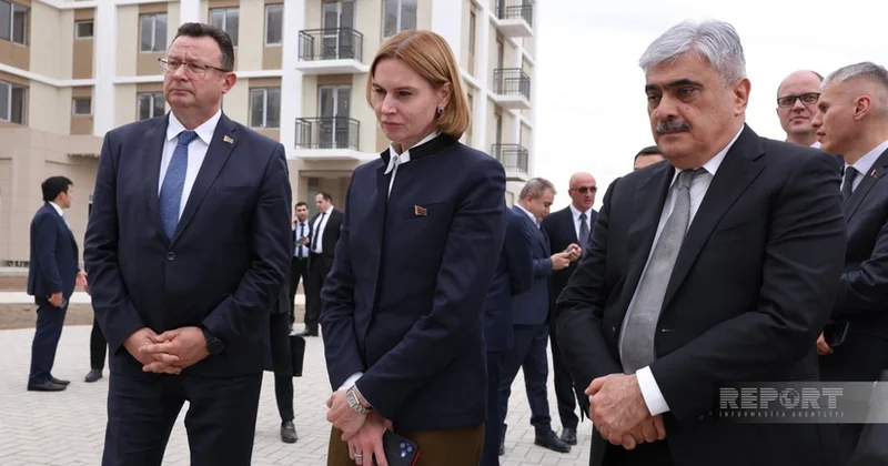 Natalya Petkeviç Ağdamda yaşayış komplekslərini ziyarət edib FOTOLAR