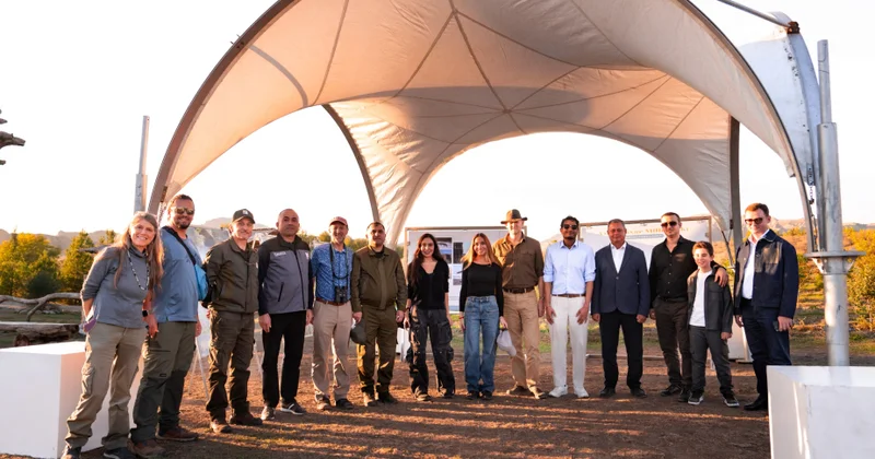 Вице президент Фонда Гейдара Алиева Лейла Алиева и руководитель Баку Медиа Центра Арзу Алиева приняли участие в церемонии открытия Ахар Бахарского национального парка в Гахском районе