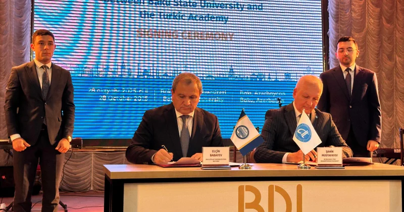 BDU və Beynəlxalq Türk Akademiyası arasında anlaşma memorandumu imzalanıb
