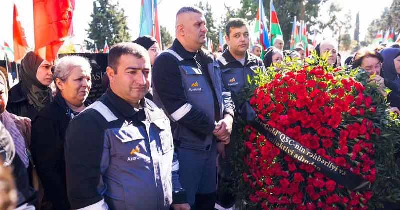 “AzerGold” QSC nin kollektivi şəhid əməkdaşın xatirəsini yad edib
