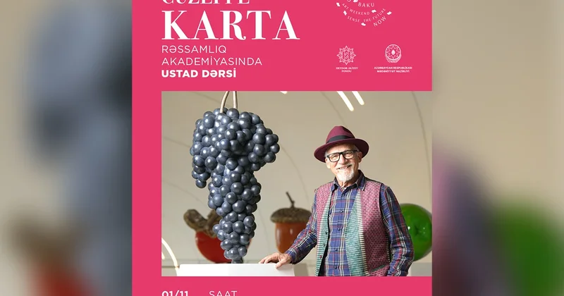 İtaliyalı heykəltəraş Cüzeppe Kartanın gənc rəssamlara ustad dərsi olacaq