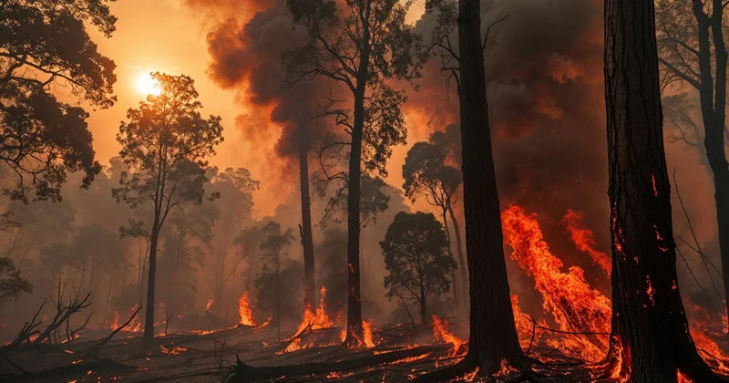 Rusiyanın Nedorazumeniya adasında meşə yanğını baş verib