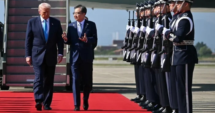 Tramp Çin lideri ilə görüşmək üçün bu şəhərə gəldi... FOTO+VİDEO