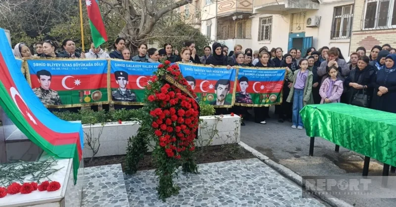 В поселке Говсан простились с шехидом Рафаэлем Аббасовым ФОТО