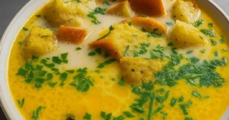 Toyuqlu südlü pendir şorbası RESEPTİ