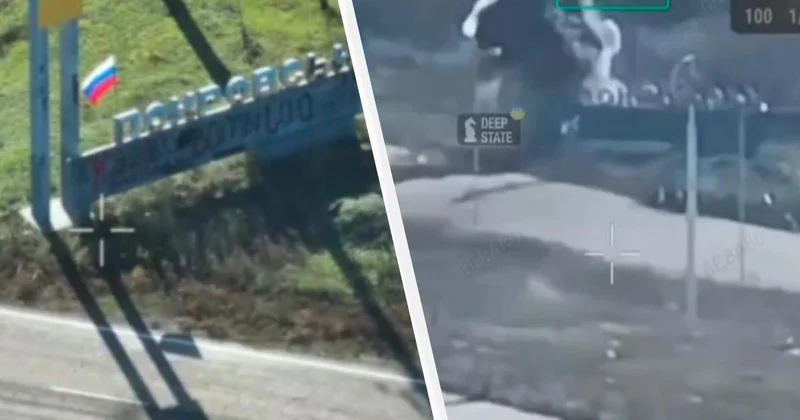 Rus işğalçıları Pokrovskda üçrəngli bayraq asdı, Ukrayna qüvvələri onu məhv etdi VİDEO