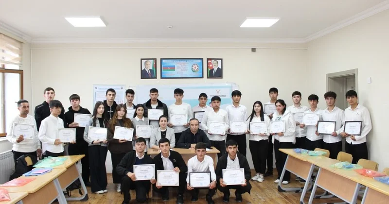 Qubada “Sağlam həyat tərzinin təbliği” layihəsinin icrası başa çatdı FOTOLAR