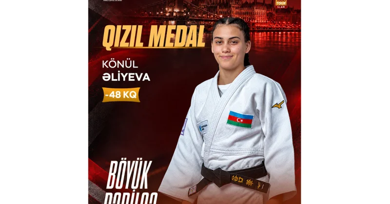 Azərbaycanın qadın cüdoçusu “Böyük Dəbilqə” turnirində tarixi nəticəyə imza atıb