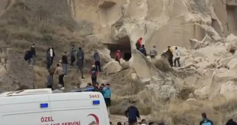 Kapadokyada qaya uçdu: ölən və yaralananlar var VİDEO