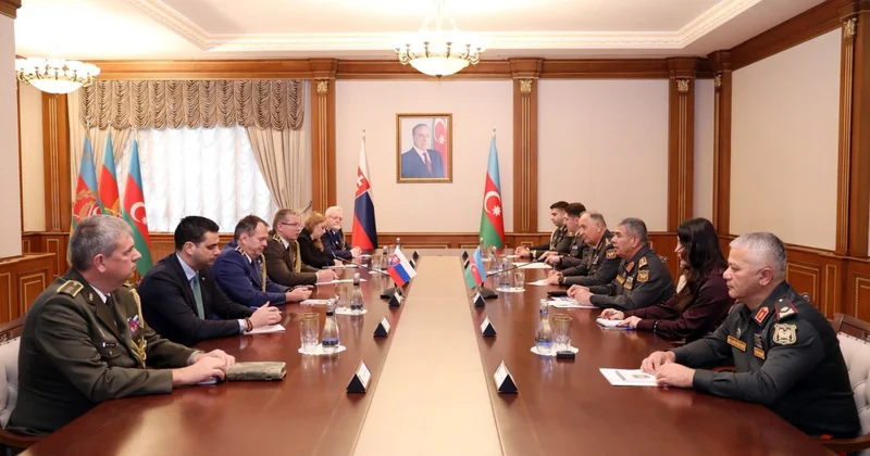Zakir Həsənov Slovakiya nümayəndə heyətini qəbul edib FOTOLAR