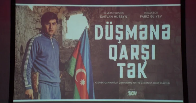Tərtərdə Milli Qəhrəmana həsr olunmuş Düşmənə qarşı tək qısametrajlı filmi nümayiş olunub