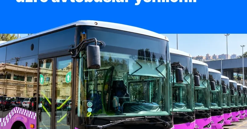 На два бакинских маршрута пустили новые автобусы ФОТО