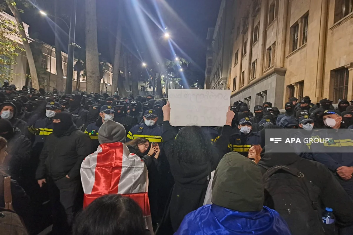 В Тбилиси возобновились акции протеста, один полицейский раненОБНОВЛЕНО