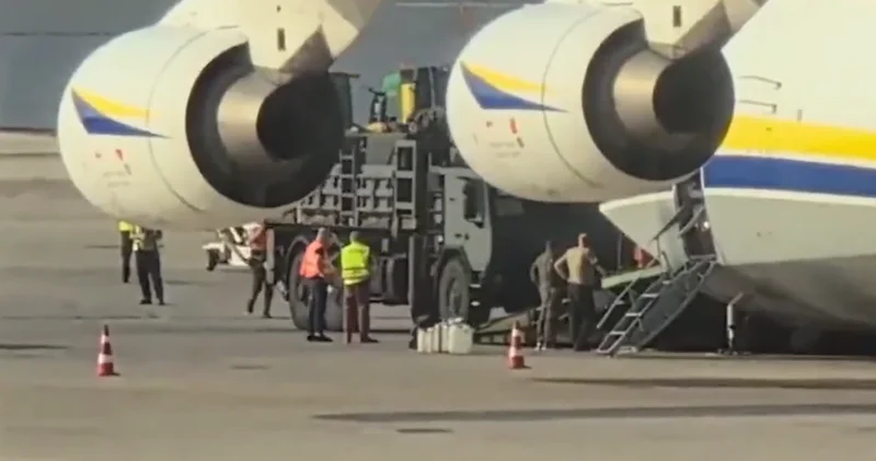 CVB: украинский Ан 124 забрал военные грузовики США в Израиле и улетел в ОАЭ