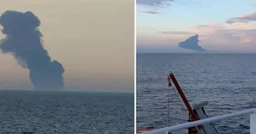 Rusiyanın kölgə donanması ndan olan tanker minaya düşüb...