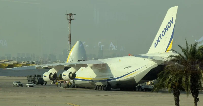 Украинский Ан 124 замечен в израильском аэропорту фото; видео