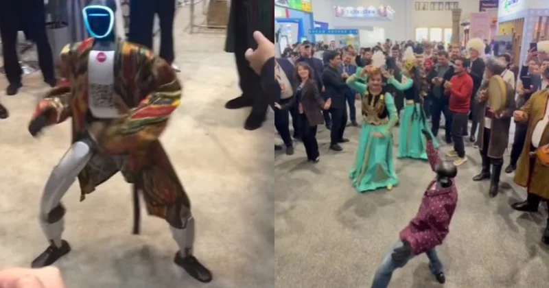 Robot “Qaragöz boy boy” mahnısına oynadı Video