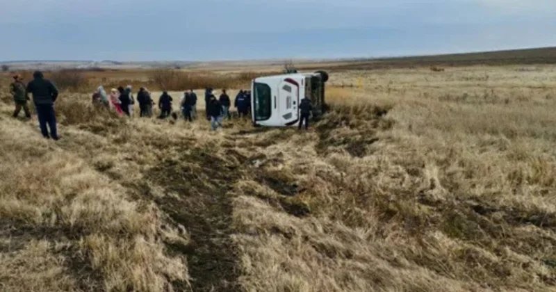 Rusiyada uşaq futbol komandasını daşıyan avtobus aşıb VİDEO