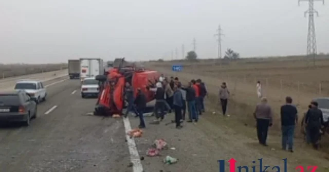 Ələt Astara yolunda iki maşın toqquşdu FOTO