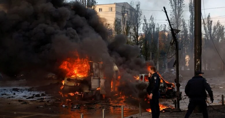 Kiyevə hücum olub, ölən və çoxsaylı yaralı var