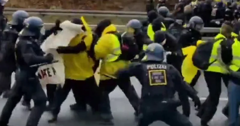 Массовые протесты в Германии Minval Politika